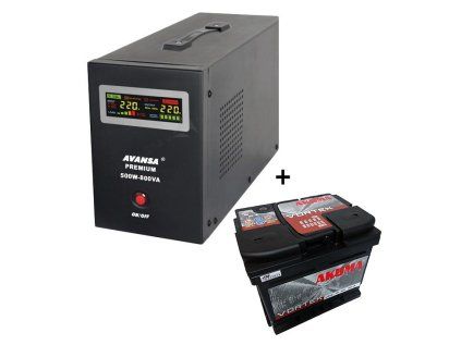 Záložný zdroj Avansa 500 W + batéria 46Ah