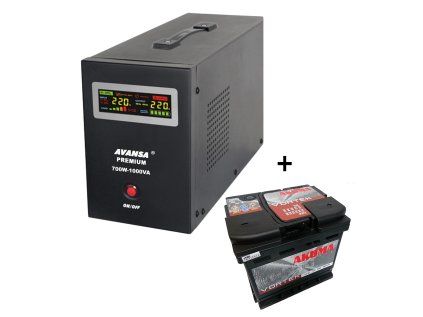 Záložný zdroj Avansa 700 W + batéria 55Ah
