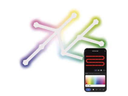 GoSmart LED svietidlo Lines white, 9 dielov, 34 W, RGBIC stmievateľné, WiFi