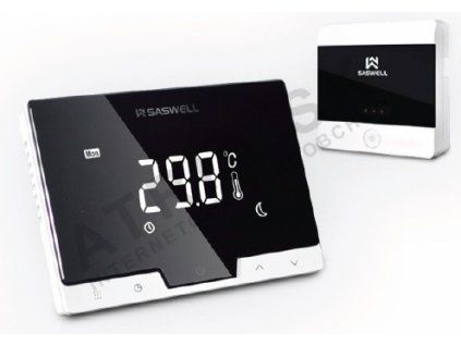 Izbový termostat Saswell T19 7 RF čierna