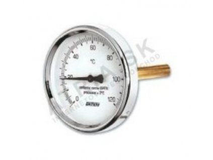Vykurovacia technika Teplomer axiálny - 0 °C až +120 °C; zadné napojenie 1/2"M; D 80/L 50mm