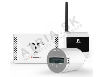 Izbový termostat Saswell KIT TRV 4 + 1 - smart systém pre radiátory
