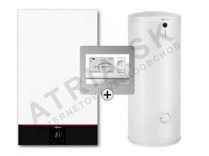 Kondenzačný kotol Viessmann Vitodens 100-W, 3,2 - 11 kW + 200 l zásobník + regulácia