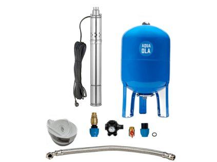 Domáca vodáreň s ponorným čerpadlom 3 SQOLA - 0,55 / 50l, set do studne a vrtu