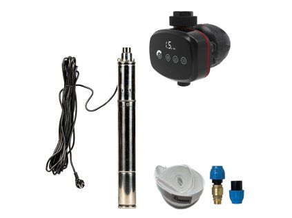 Automatic Home Water Pump Station with SQIBO-0.55 Submersible Pump and ADARA 6, Well Water Set