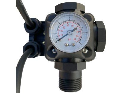 Pressure Switch PC-2 with Pressure Gauge and Cables for Pumps and Home Water Pump Stations