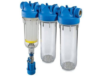 HYDRA 7" RSH TRIO 50mcr 1" connection self-cleaning water filter with plastic mesh