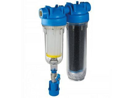 Hydra 7" Rainmaster RSH DUO 1" connection + LA with activated carbon, self-cleaning filter for rainwater