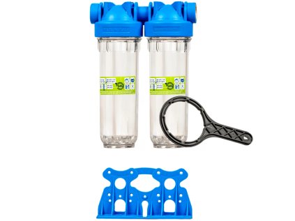 SENIOR 10" DUO in-line water filter, 3/4" connection, for drinking and utility water