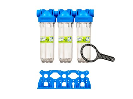 Filter SENIOR 10" TRIO, 3/4" connection, three-stage water filter for drinking and utility water