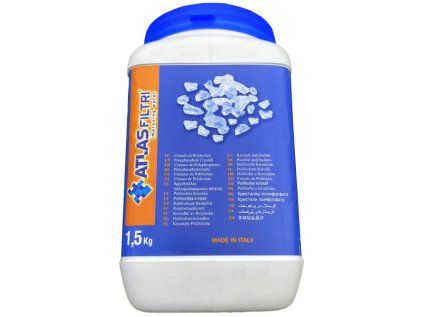 Polyfosfátové kryštály 10/20 1,5KG náplň do filtra na úpravu vody proti vodnému kameňu