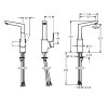 Deck-mounted basin mixer tap without waste set, HANSATWIST