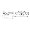 wall-mounted thermostatic bath mixer tap, ECOSTAT UNIVERSAL