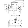 wall-mounted bath mixer tap, without accessories, TALIS E, chrome