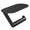 WallStoris toilet paper holder with shelf, matt black