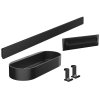 WallStoris shower accessory set, matt black