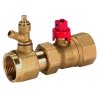 HERZ Service valve DN25, PN10, for pressure expansion vessels