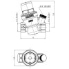 Pressure reducing valve 1/2", PN 16bar, working range 1-6 bar, T max. +40 °C, with 1/4" F gauge connection