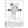 Pressure reducing valve 1", PN 25bar, working range 1-6 bar, T max. +40 °C, gauge 0-10 bar, filter with strainer - 280 µm