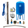 Domáca vodáreň s ponorným čerpadlom 3Ti-33 / 80l - RTS s Digitálnym tlakovým spínačom, 1100W, 3000 l/h, výtlak 144m