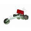 Vykurovacia technika Vypúšťací guľový uzáver- 1/2"M; nikel; páčka