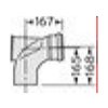 Kondenzačný kotol Vaillant revízne koleno 87°, Ø 110 mm – pohľad 2
