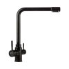 Three-way kitchen faucet HORNÁD, black