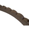 Záhradná obruba Scalloped hnedá 120 cm, gumová (vrátane klincov) – pohľad 4