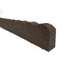 Záhradná obruba Scalloped hnedá 120 cm, gumová (vrátane klincov) – pohľad 5