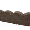 Záhradná obruba Scalloped hnedá 120 cm, gumová (vrátane klincov) – pohľad 6