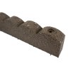Záhradná obruba Scalloped hnedá 120 cm, gumová (vrátane klincov) – pohľad 7