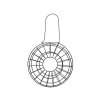 5192 zavesne krmitko pro ptaky krouzek na lojove kulicky kerbl 87045 circle kov 24x8x24cm 1
