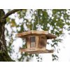 Závesné kŕmidlo pre vtáky KERBL 87039 KLEINER ARBER, drevo 31x24,5x19 cm – pohľad 2
