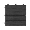 Gumová dlaždica ARISTA Wood 30 × 30 cm, sivá