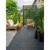 Gumová dlaždica STONE MOSAIC 30 x 30 cm, antracit – pohľad 2