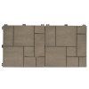 Gumová dlaždica STONE MOSAIC 30 x 30 cm, hnedý dub – pohľad 2