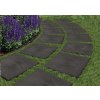 Plastová dlaždica STOMP STONE 30 x 30 cm, antracit – pohľad 2