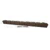 Záhradná obruba Roman Stone hnedá 120 cm, gumová (vrátane klincov)