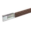 Záhradná palisáda BRICKS 120 x 15 cm, hnedá (so spojkou a klincami) – pohľad 3