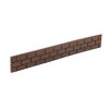 Záhradná palisáda BRICKS 120 x 15 cm, hnedá (so spojkou a klincami)