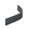 Záhradná palisáda BRICKS 120 x 15 cm, šedá (so spojkou a klincami) – pohľad 2