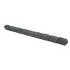 Záhradná obruba Roman Stone sivá 120 cm, gumová (vrátane klincov) – pohľad 4