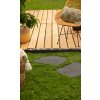 Dekoratívny záhradný nášľap, NATURAL STONE B, sivý – pohľad 3