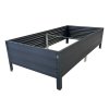 Vyvýšený záhon LEGI 0,75 × 1,5 m, Woodlook, výška 30 cm, antracit
