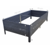 Vyvýšený záhon LEGI 0,75 × 1,5 m, Woodlook, výška 30 cm, hnedá – pohľad 2