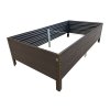 Vyvýšený záhon LEGI 0,75 × 1,5 m, Woodlook, výška 30 cm, hnedá