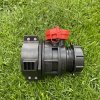 Bradas Guľový IBC ventil S75x6 - S60x6 - plastová príruba – pohľad 2