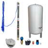Domáca vodáreň s ponorným čerpadlom 3" STM 28 / 90l nerez - RTS, set do studne na vodu