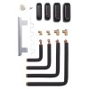 Insulated connection kit for installation of uniTOWER Split plus in rooms with low ceiling height, minimum 2.1 m, left