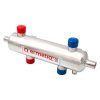 Magnetický hydraulický oddeľovač ERMETIQ z nerezu, 4 × 1", s izoláciou, 45 kW